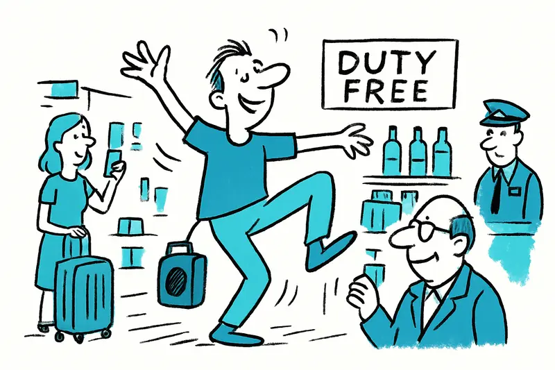 Bailar en vez de quejarse: El artista viral del duty-free y la brecha de pagos en el aeropuerto de Palma