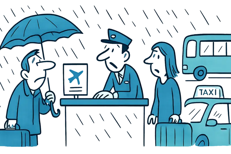 El mal tiempo paraliza los vuelos: aeropuerto de Palma con retrasos y cancelaciones