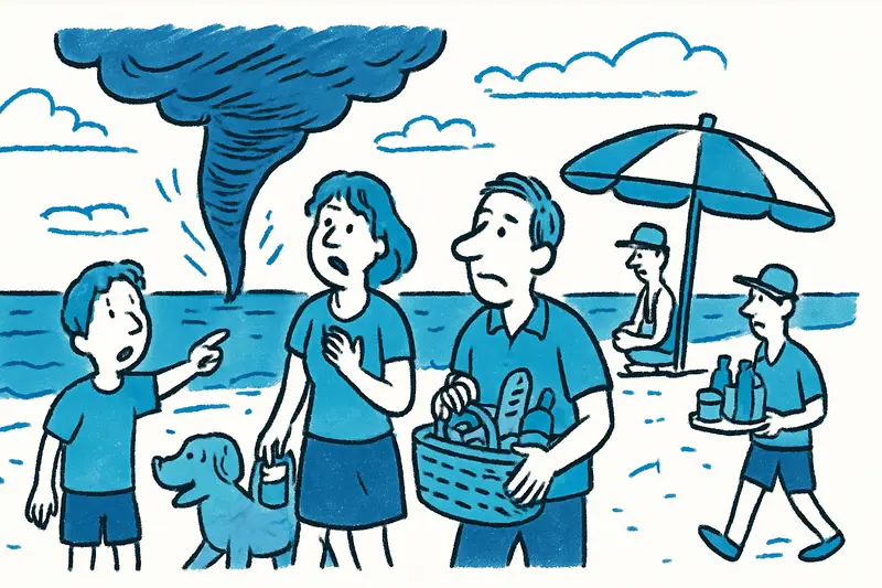 Tromba marina frente a Cala Mesquida: ¿qué tan seguros están los bañistas realmente?